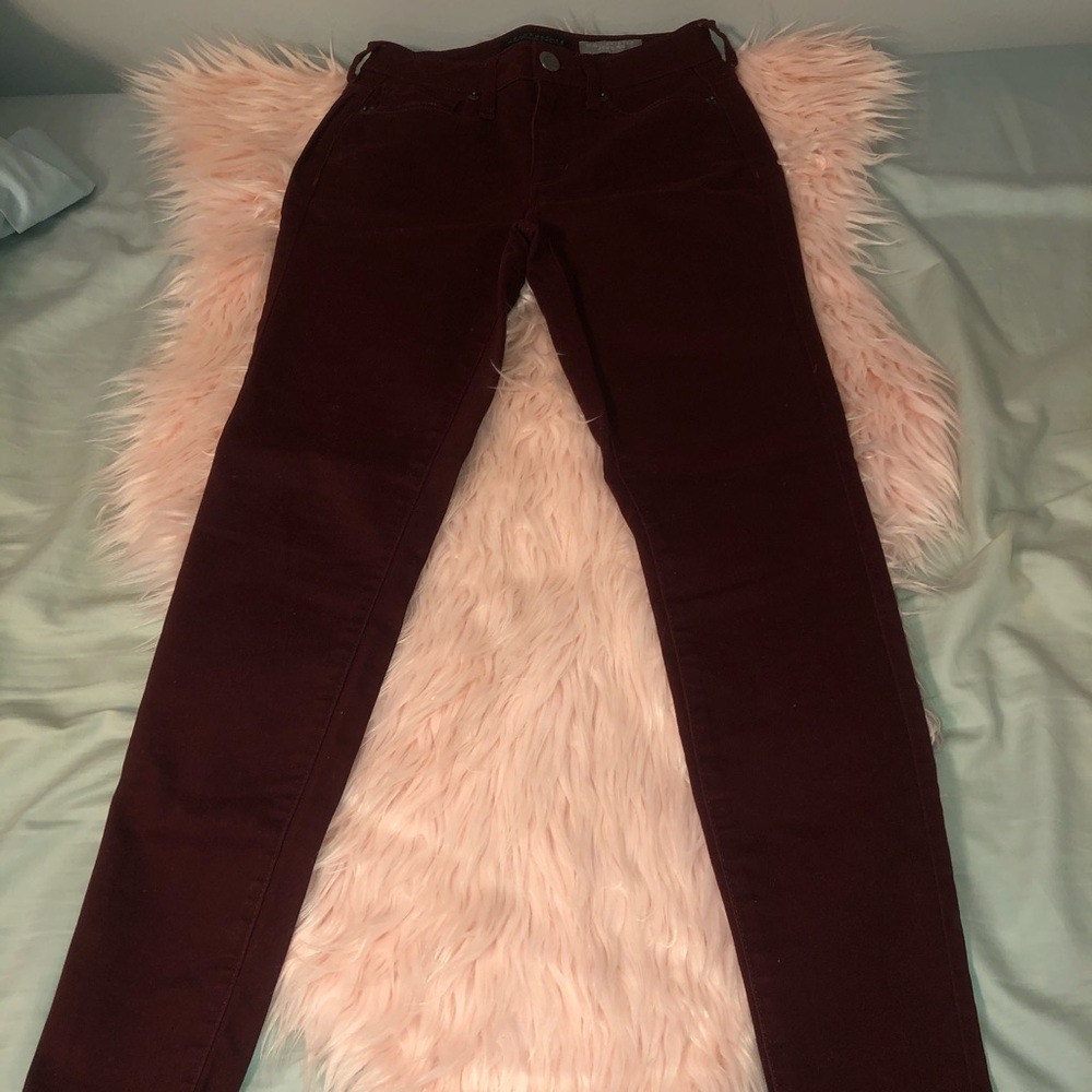 Maroon Skinny Jeans